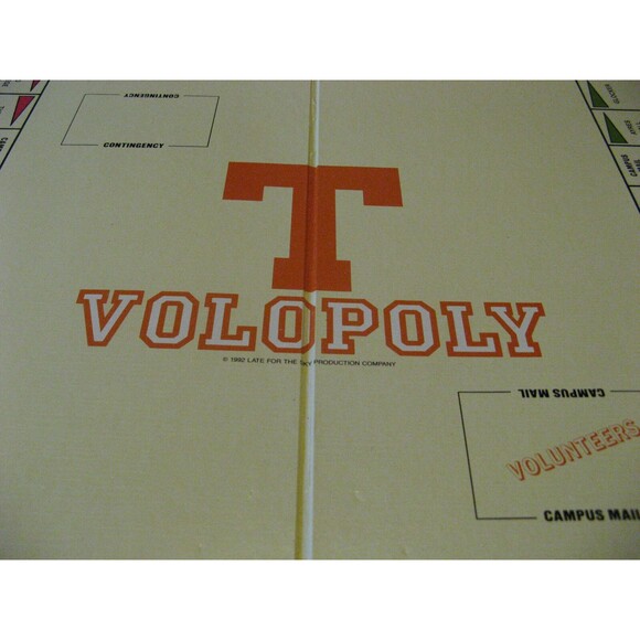 Volopoly University Of Tennessee Voulenteers Monoply Game 1992 GAME BOARD ONLY - Picture 2 of 3